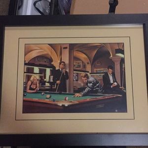 Old school picture with frame